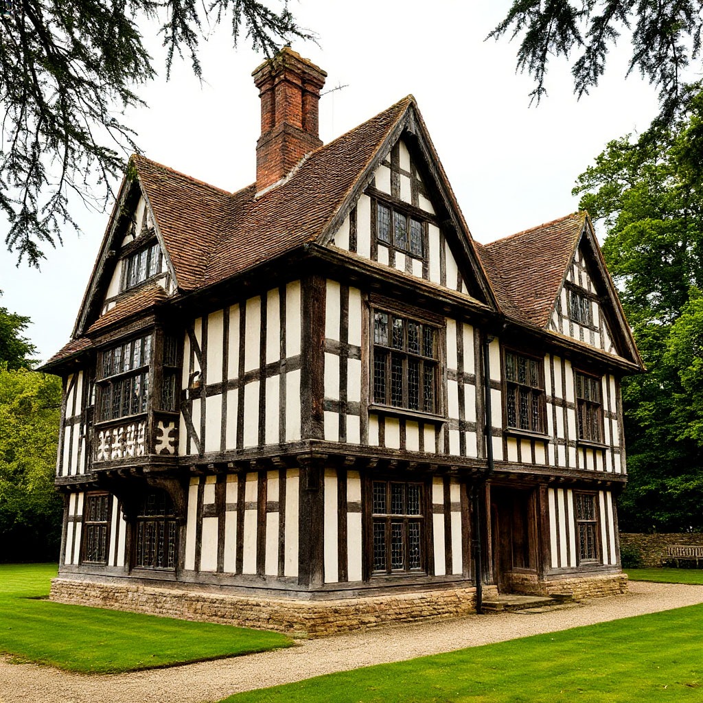 Tudor Architecture Course - Historic timber-framed manor house